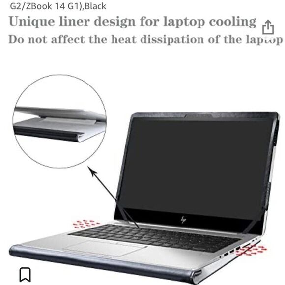 Alapmk Protective Case Cover for 14" HP EliteBook 840 G5 - Picture 4 of 6